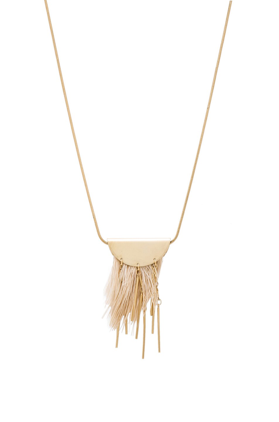 Image 1 of Isabel Marant Hairy Necklace in Ecru