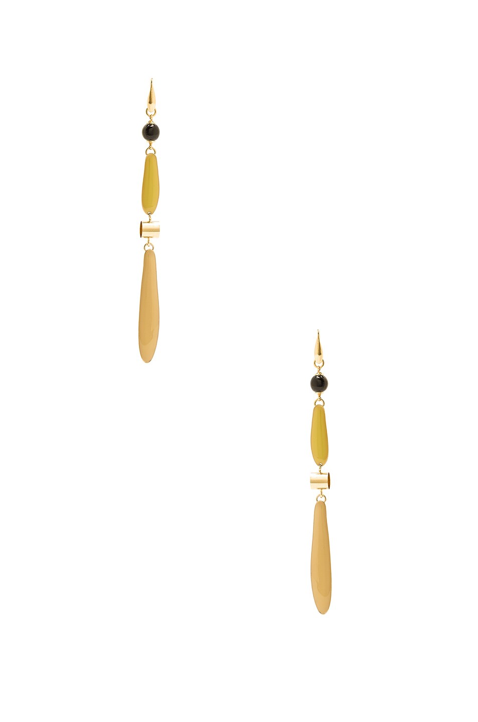 Image 1 of Isabel Marant Colorado Earrings in Gold & Green