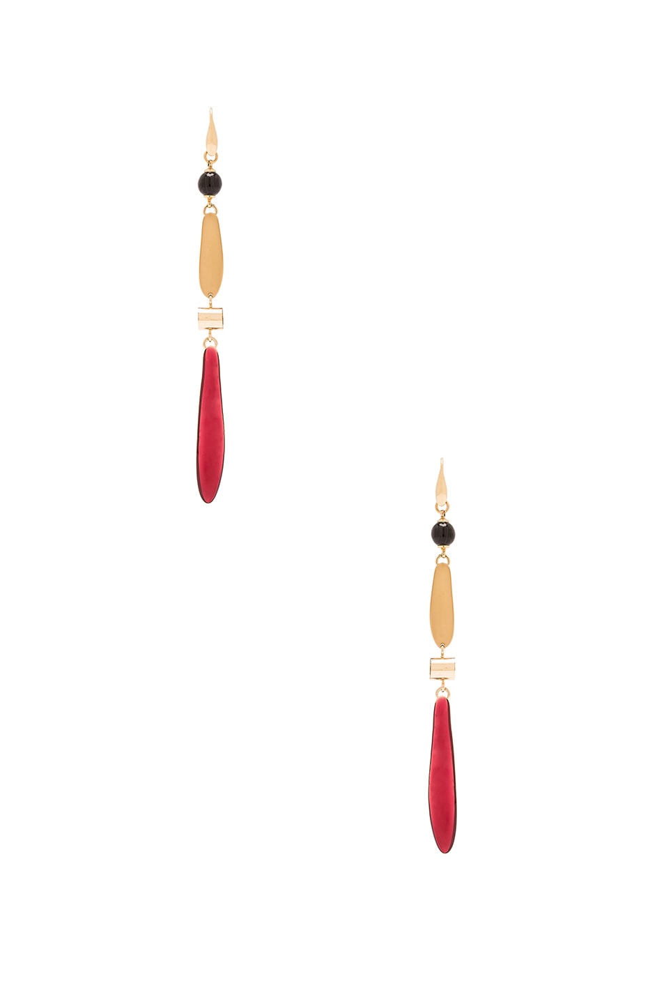 Image 1 of Isabel Marant Colorado Earrings in Gold & Pink