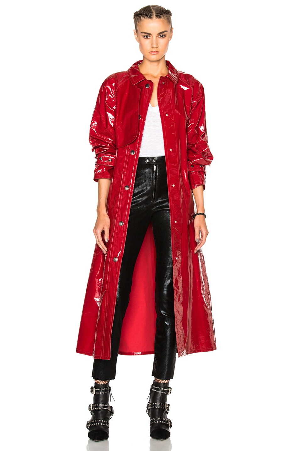 Image 1 of Isabel Marant Abby Romy Trench Coat in Red