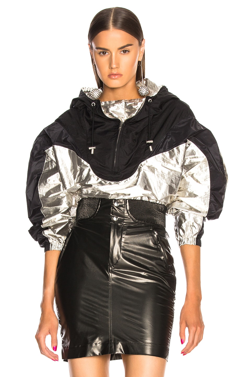 Image 1 of Isabel Marant Richie Sport Jacket in Black & Silver