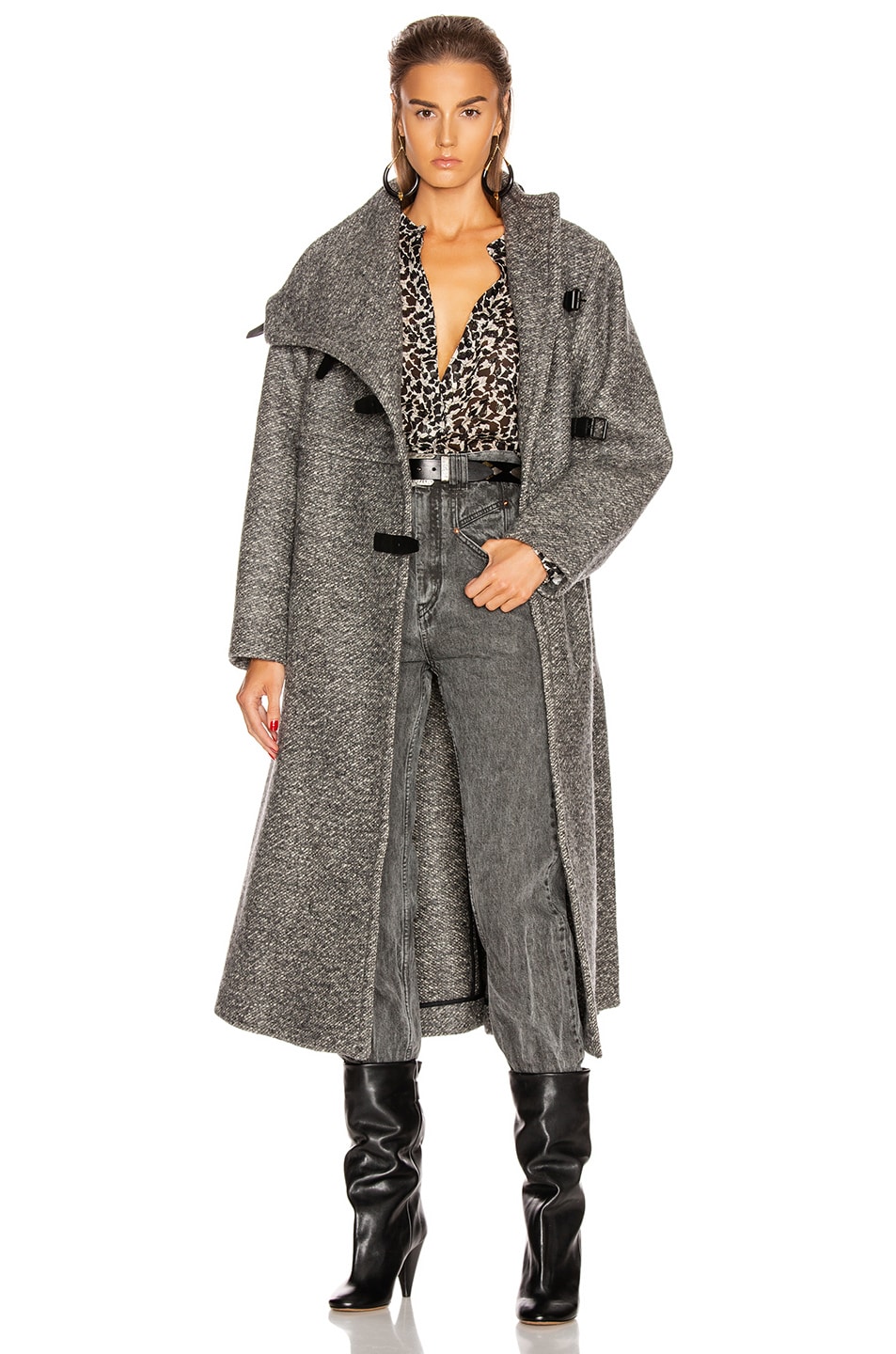 Isabel Marant Natacha Coat in Grey | FWRD