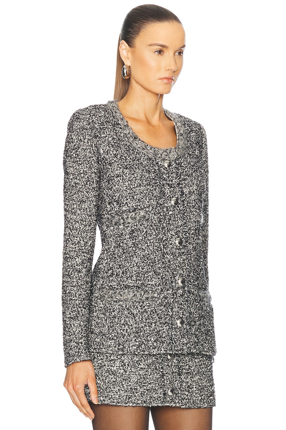 Isabel Marant Germina Jacket In Black & Ecru