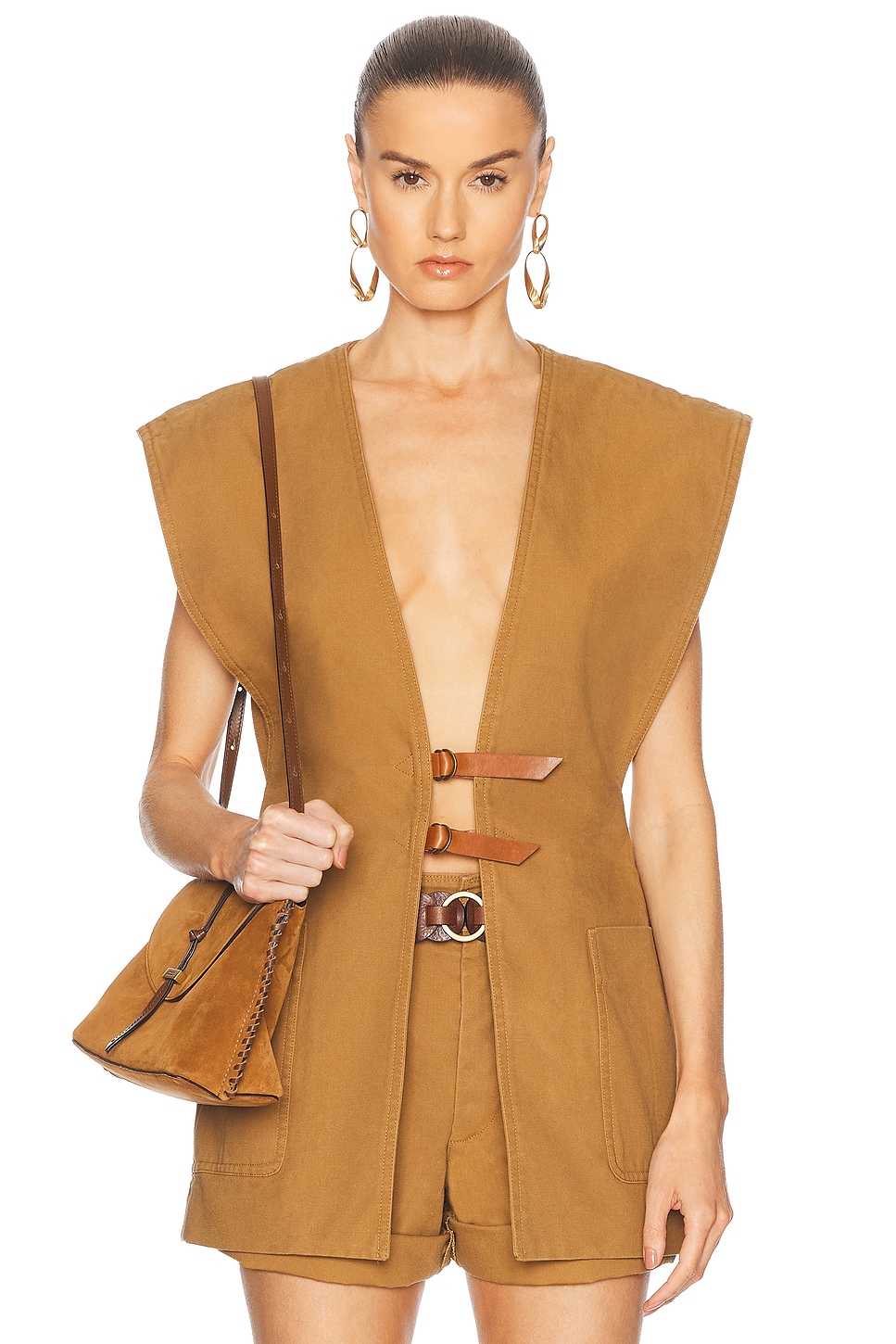 Image 1 of Isabel Marant Falila Vest in Caramel