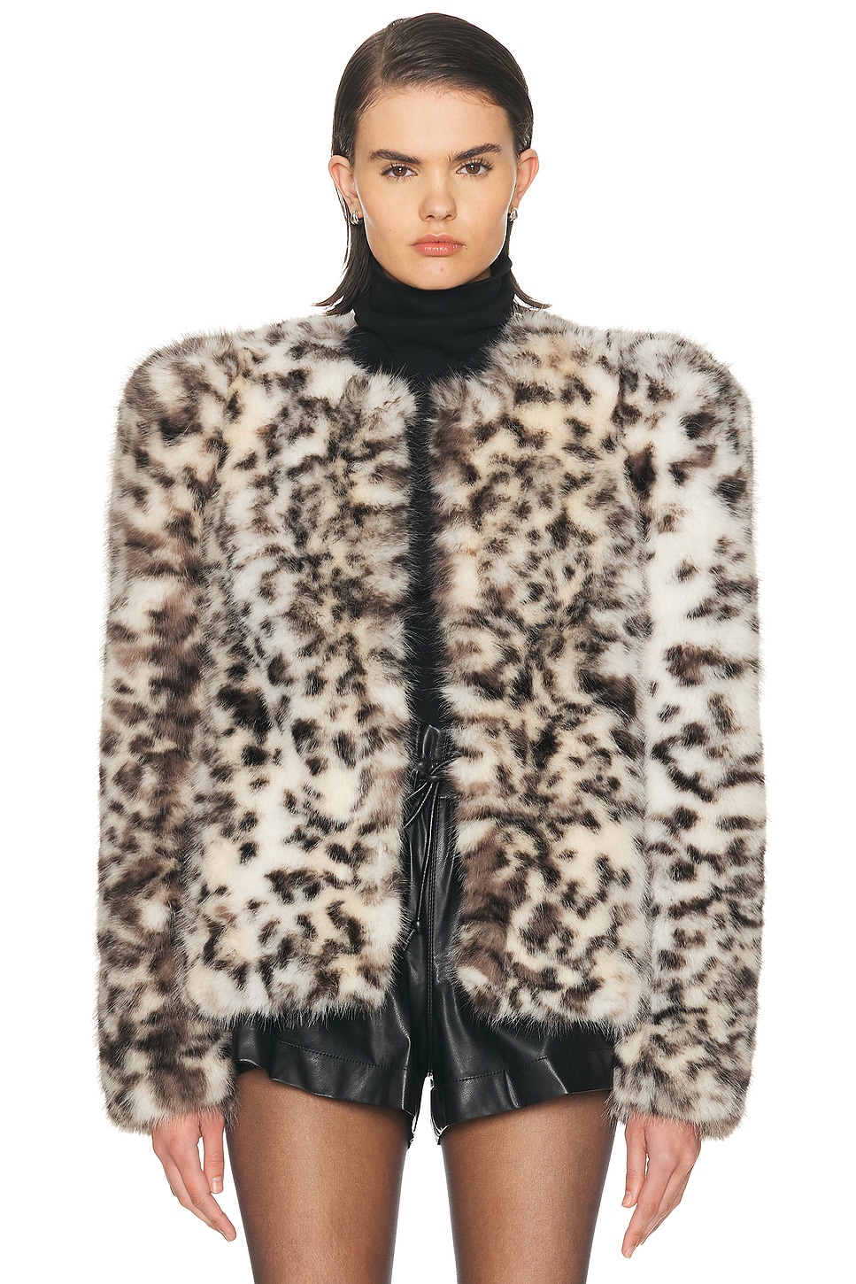 Image 1 of Isabel Marant Bahria Jacket in Ecru & Black