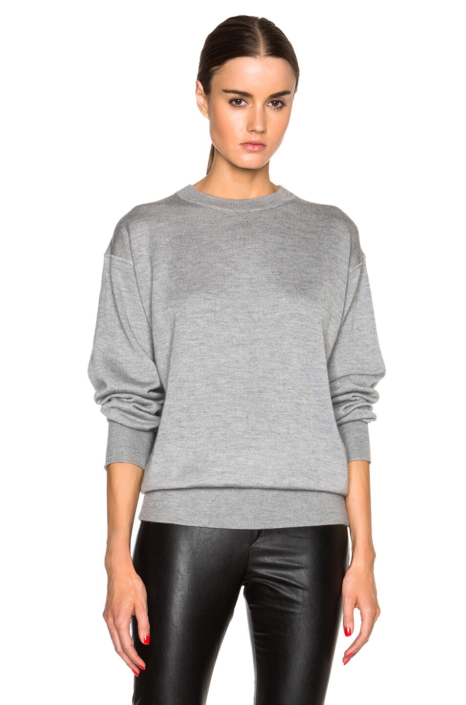 Image 1 of Isabel Marant Fiji Cashmere Silk Sweatshirt in Grey