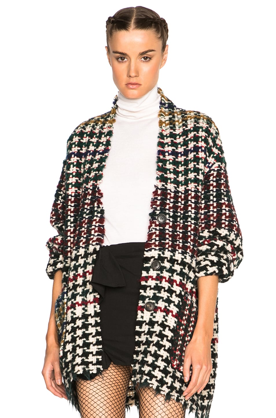 Image 1 of Isabel Marant Diana Weave Coat in Multi