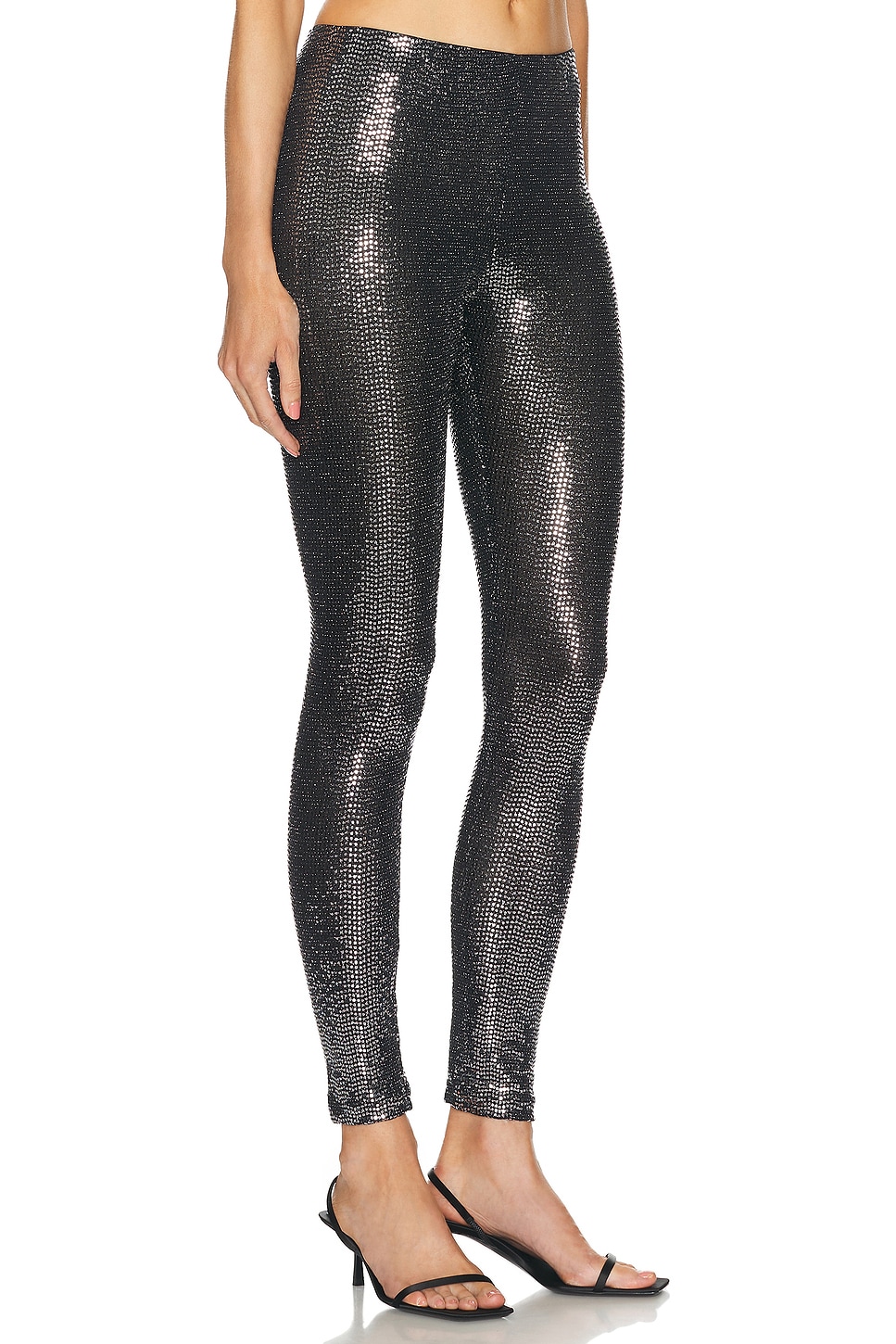 Shop Isabel Marant Joshua Legging In Black & Silver