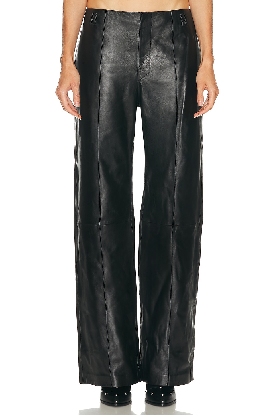 Image 1 of Isabel Marant Ciara Straight Leg Pant in Black