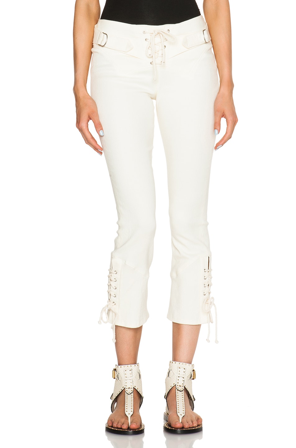 Image 1 of Isabel Marant Nubia New Summer Stretch Pants in Ecru