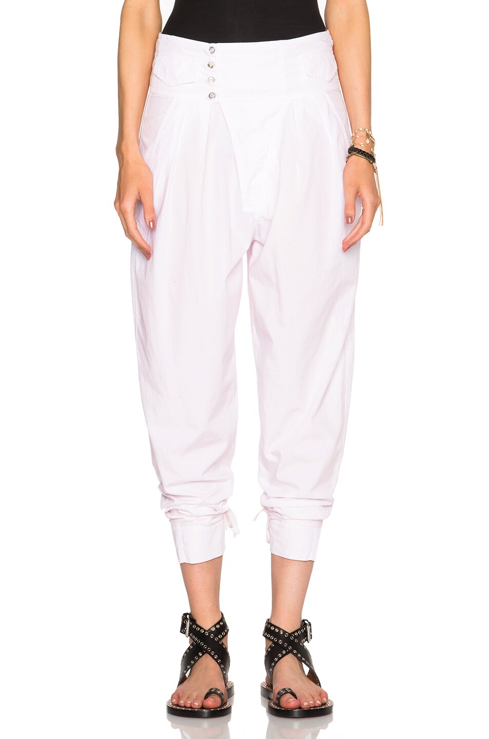 Image 1 of Isabel Marant Odrys Rajasthan Cotton Trousers in Light Pink
