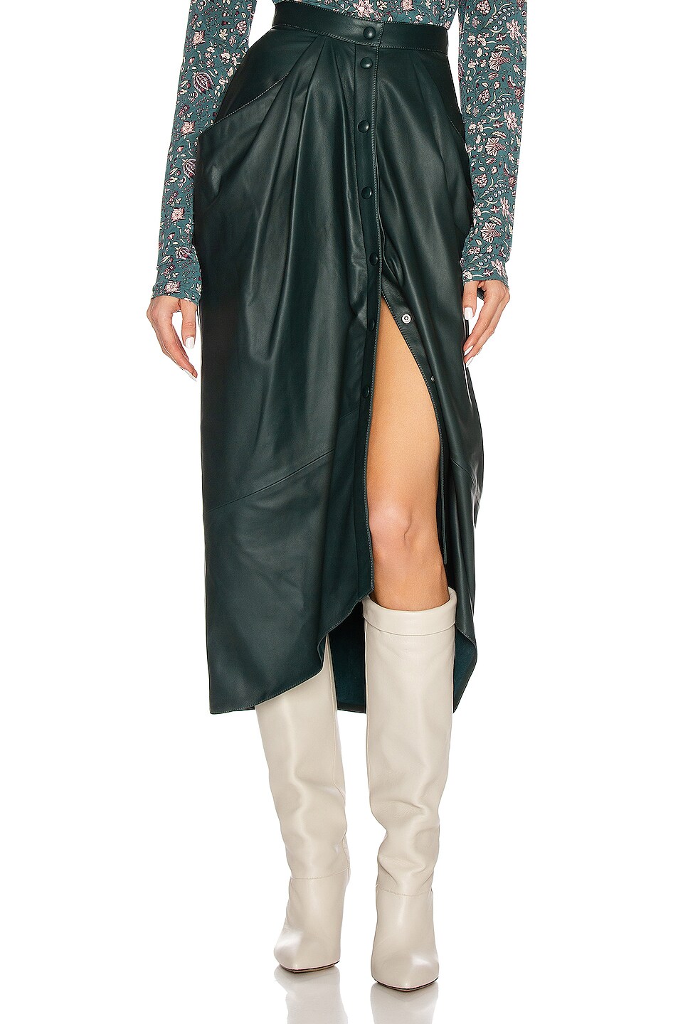 Image 1 of Isabel Marant Lyvia Skirt in Dark Green