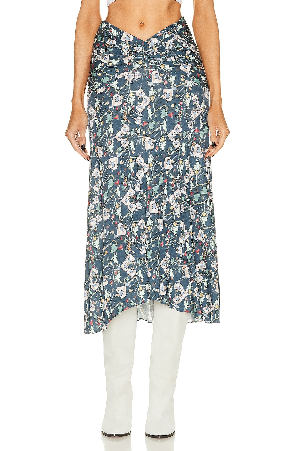 Image 1 of Isabel Marant Juneo Skirt in Teal