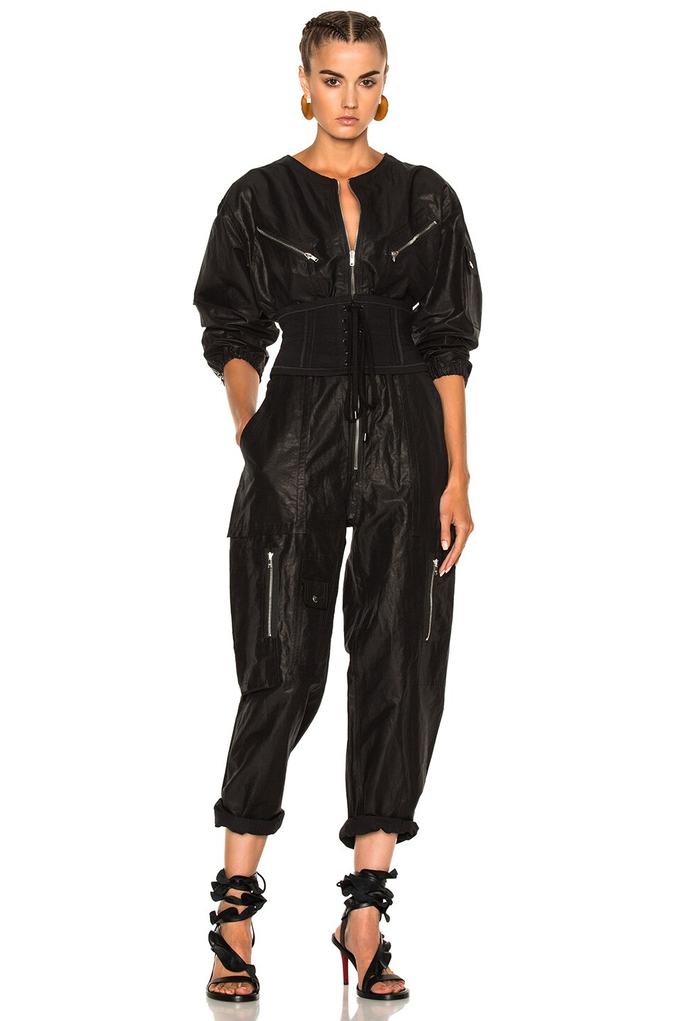 Image 1 of Isabel Marant Laney Flight Suit in Black