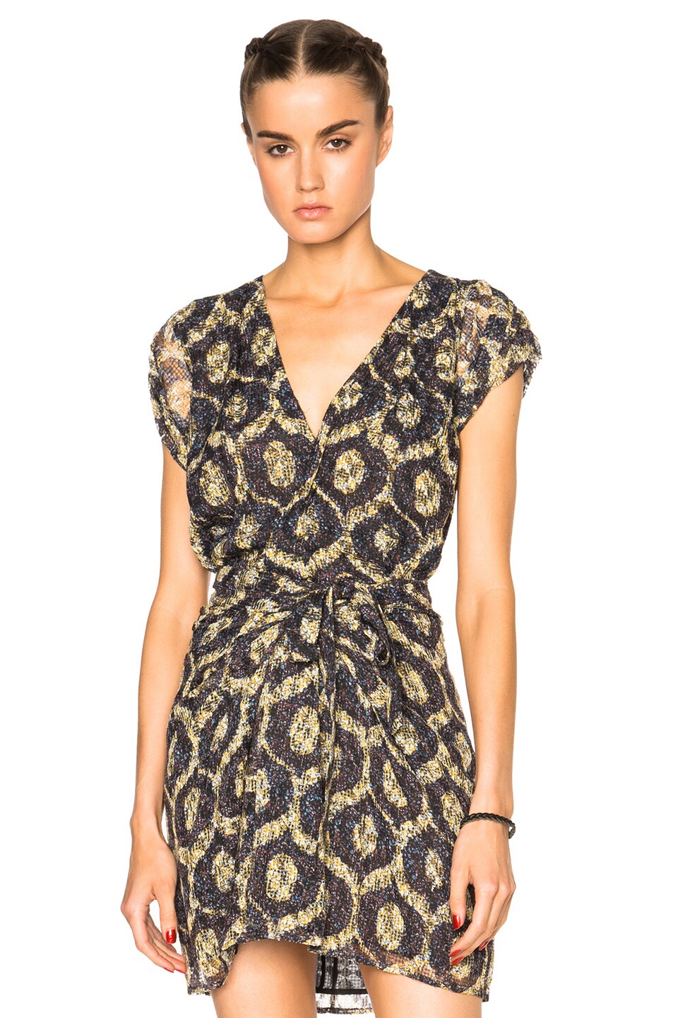 Image 1 of Isabel Marant Trudy Printed Look Top in Yellow