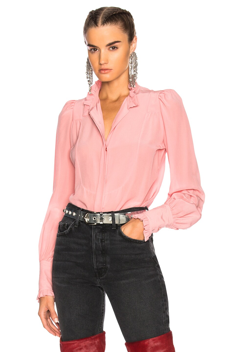 Image 1 of Isabel Marant Sloan Blouse in Candy Pink