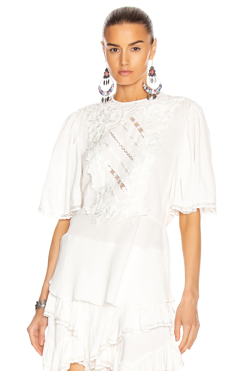 Isabel Marant Lapao Top in White | FWRD