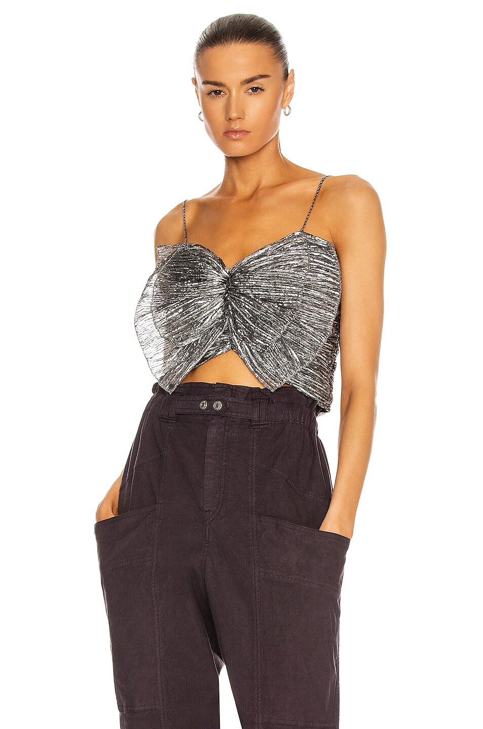 Image 1 of Isabel Marant Tresha Top in Silver