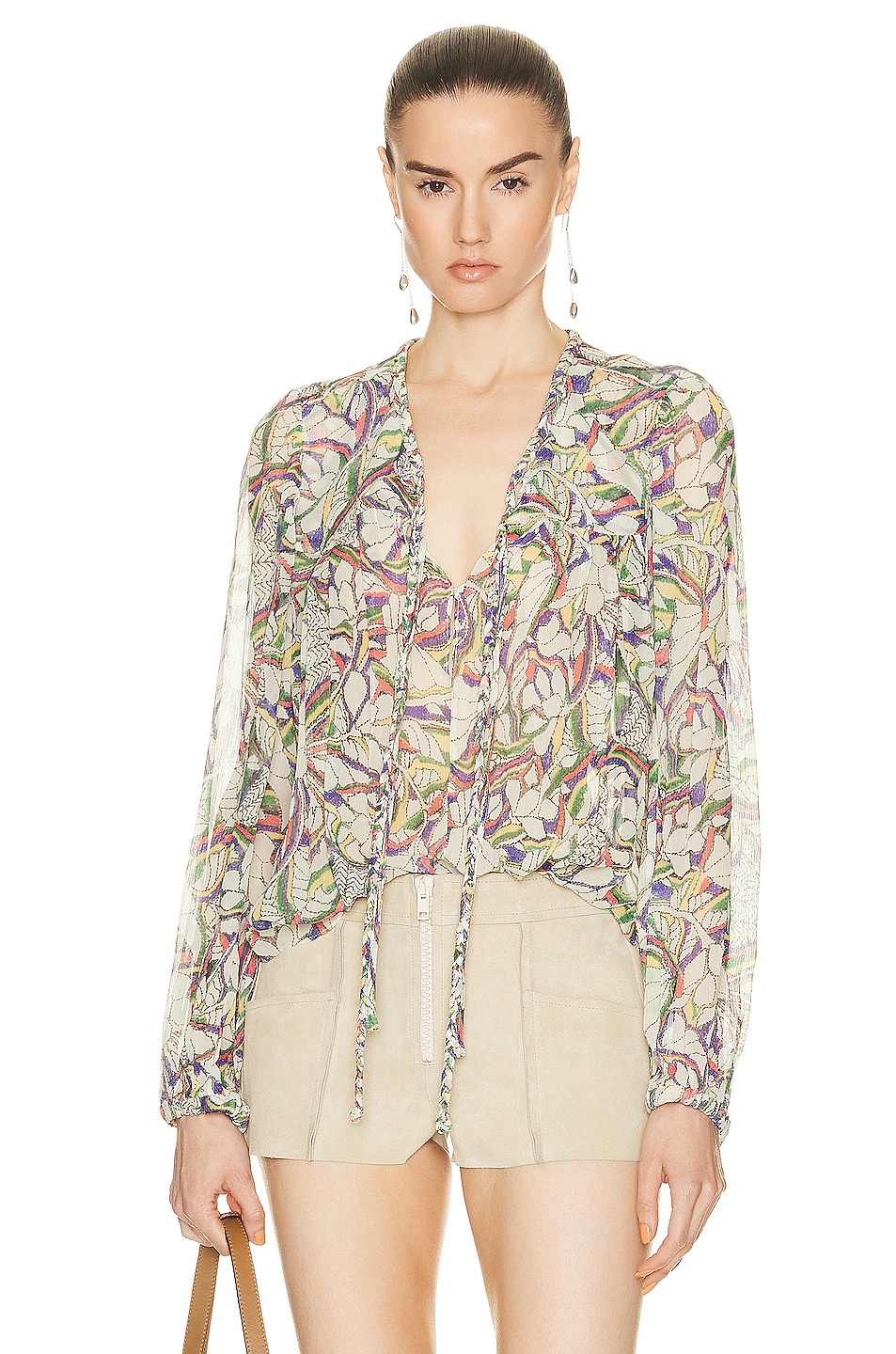 Image 1 of Isabel Marant Ametissa Blouse in Blue & Green