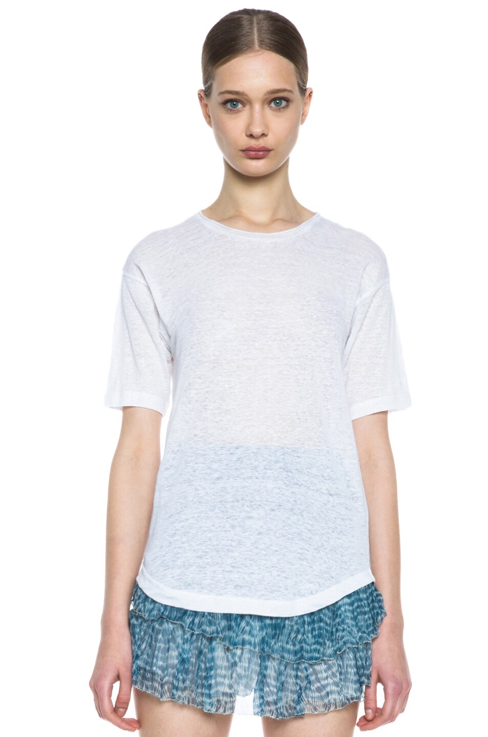 Image 1 of Isabel Marant Mary Linen Tee in White