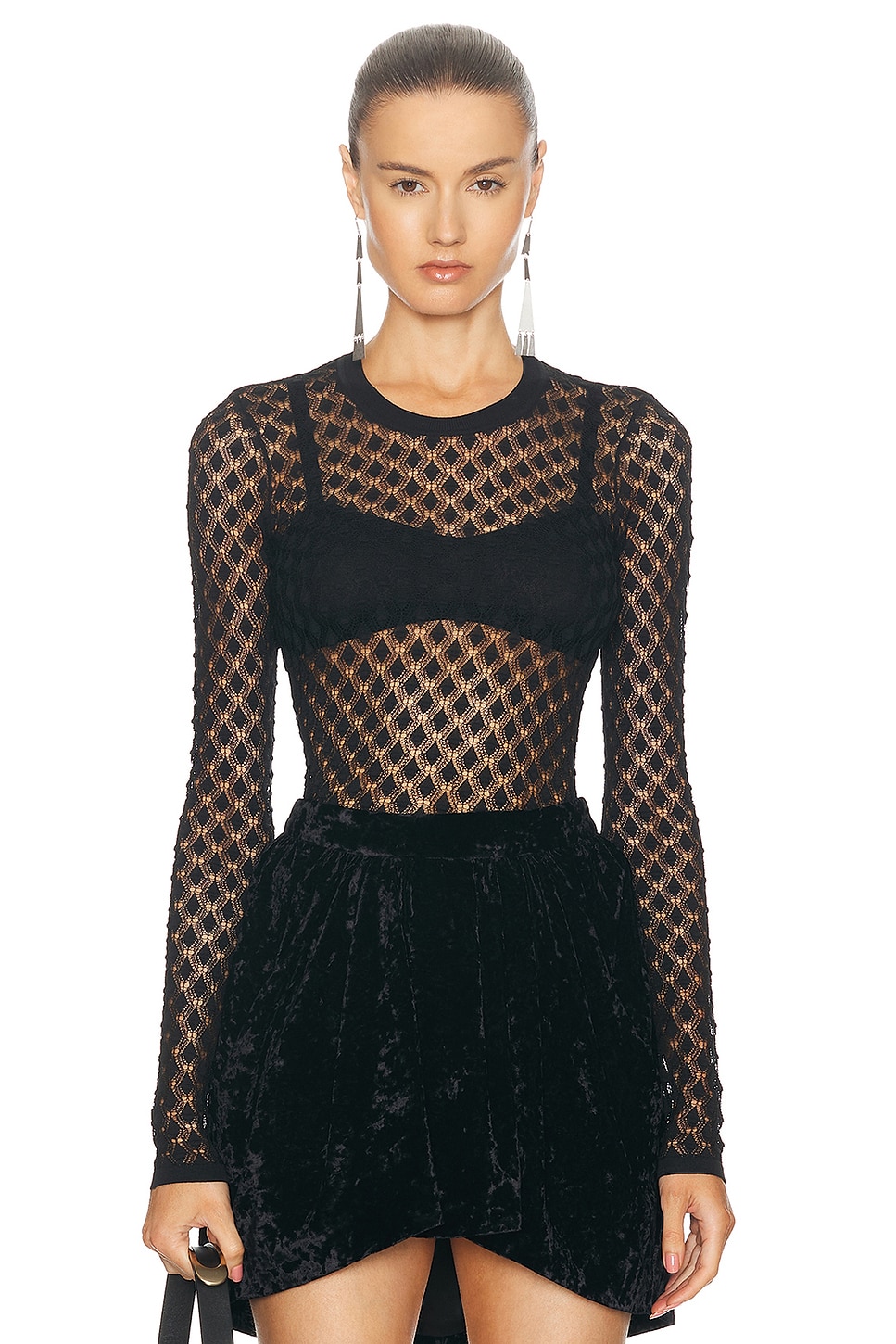 Shop Isabel Marant Zavia Top In Black