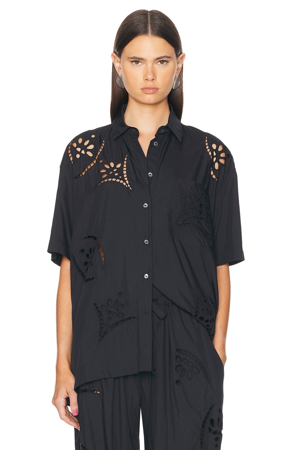 Image 1 of Isabel Marant Bilya Shirt in Faded Black