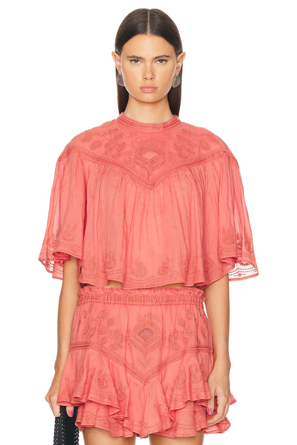 Image 1 of Isabel Marant Elodia Blouse in Shell Pink