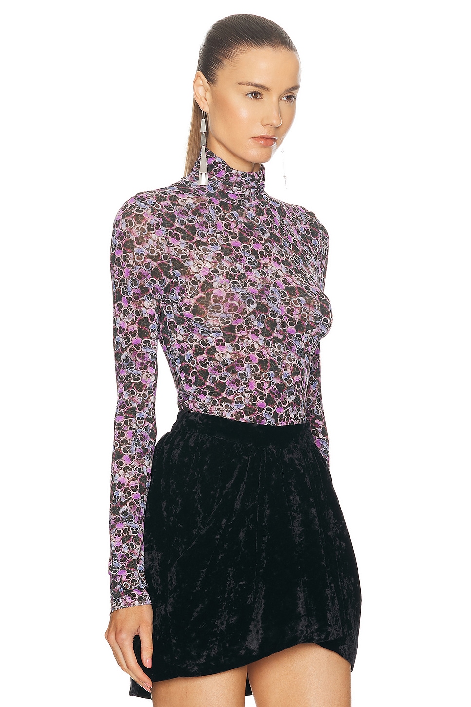 Shop Isabel Marant Joyela Top In Purple