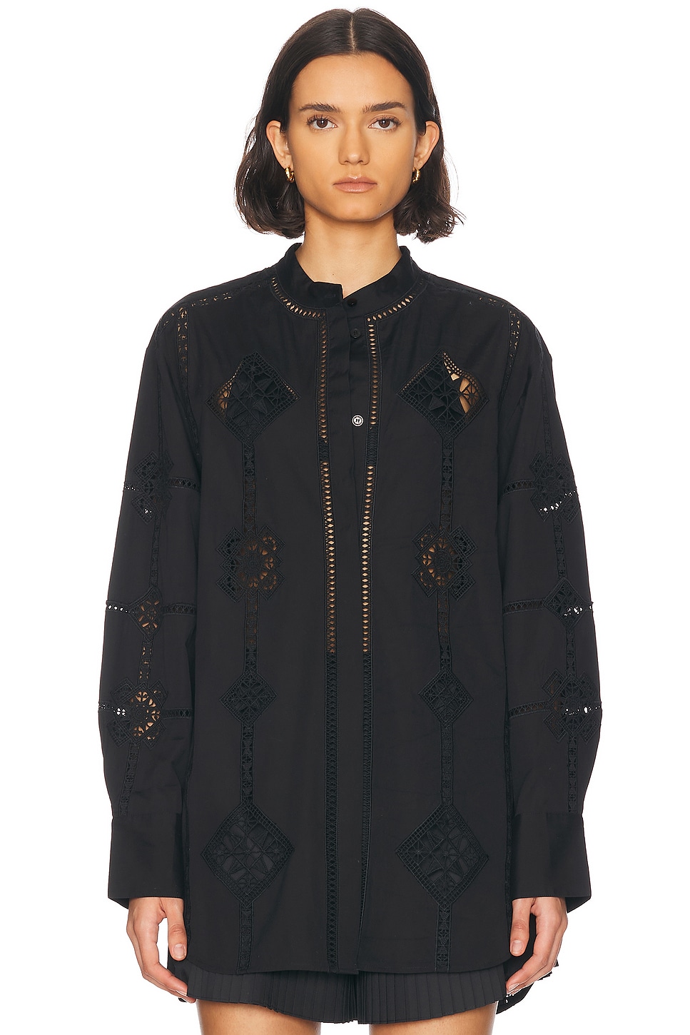 Shop Isabel Marant Soeline Blouse In Black