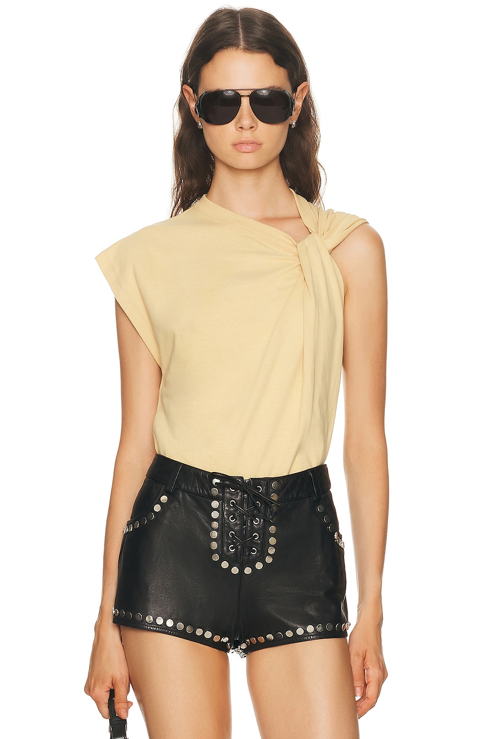 Image 1 of Isabel Marant Nayda Top in Dusky Yellow