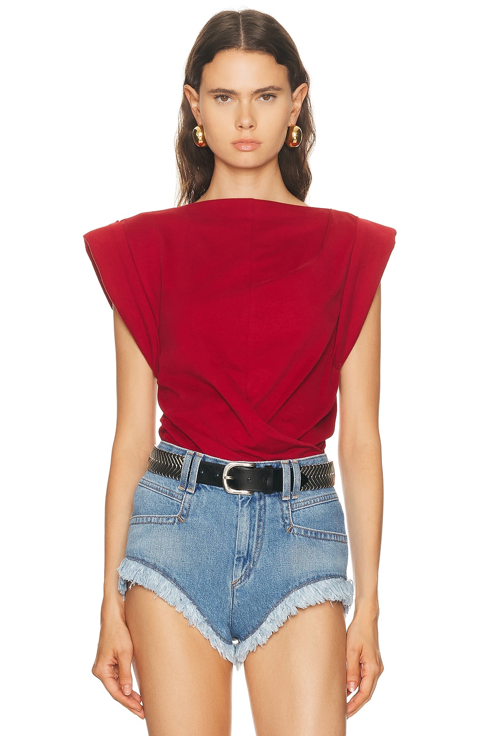 Image 1 of Isabel Marant Maisan Top in Cherry