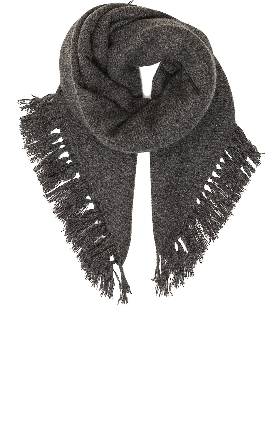 Image 1 of Isabel Marant Zila Cashmere Serge Scarf in Anthracite