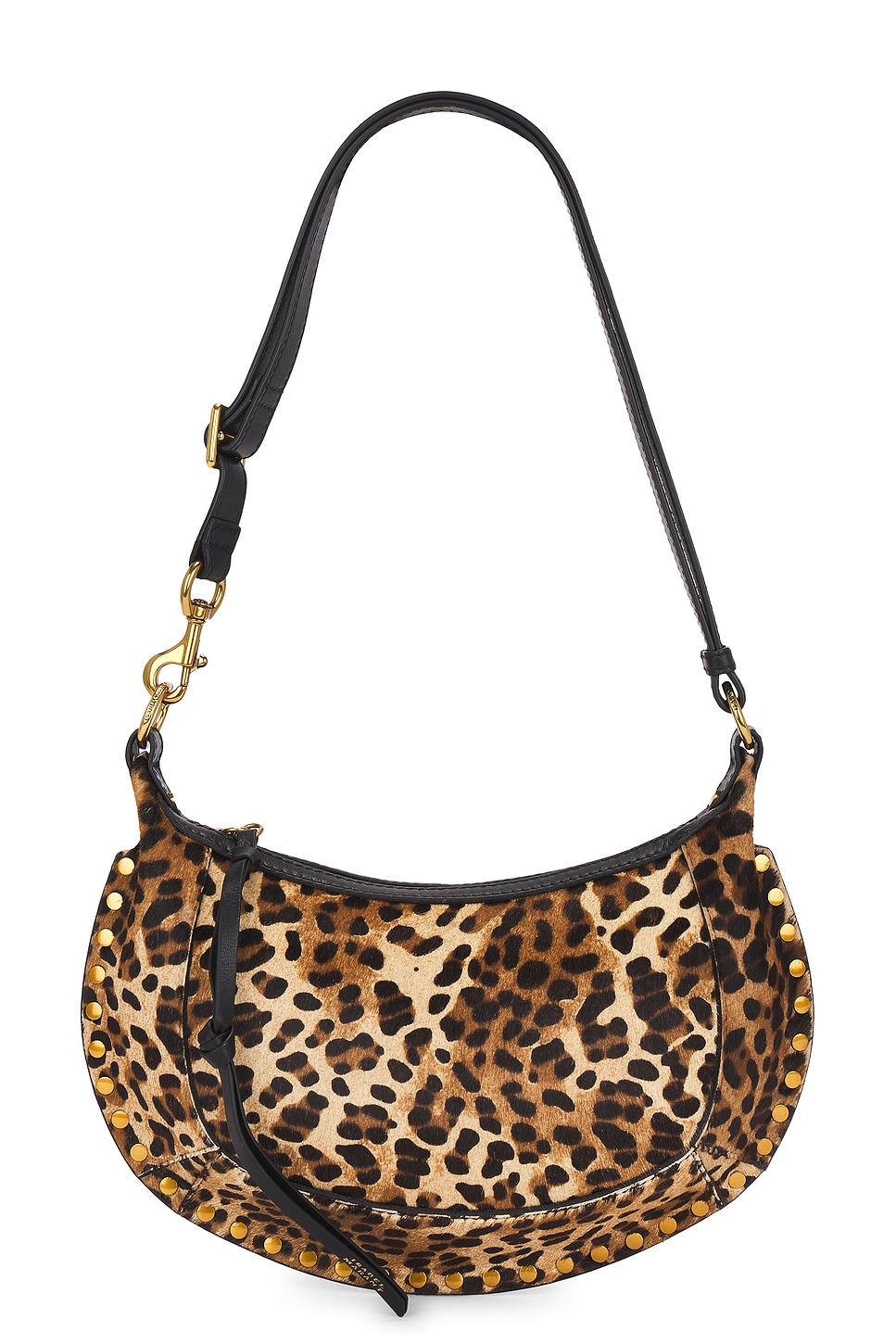 Shop Isabel Marant Oskan Moon Shoulder Bag In Leopard