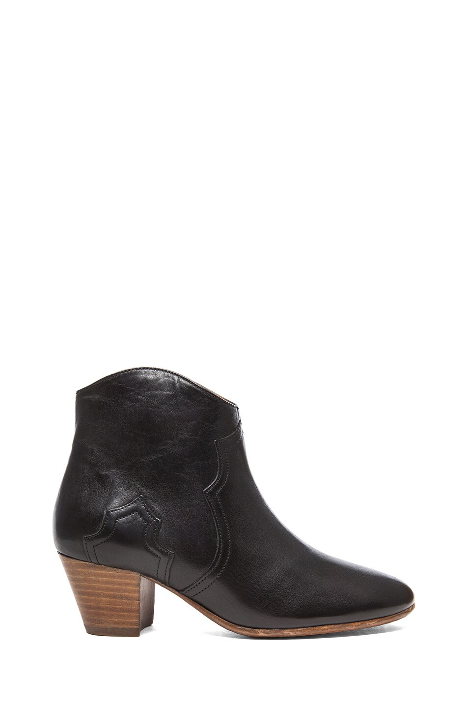 Image 1 of Isabel Marant Dicker Leather Boots in Black