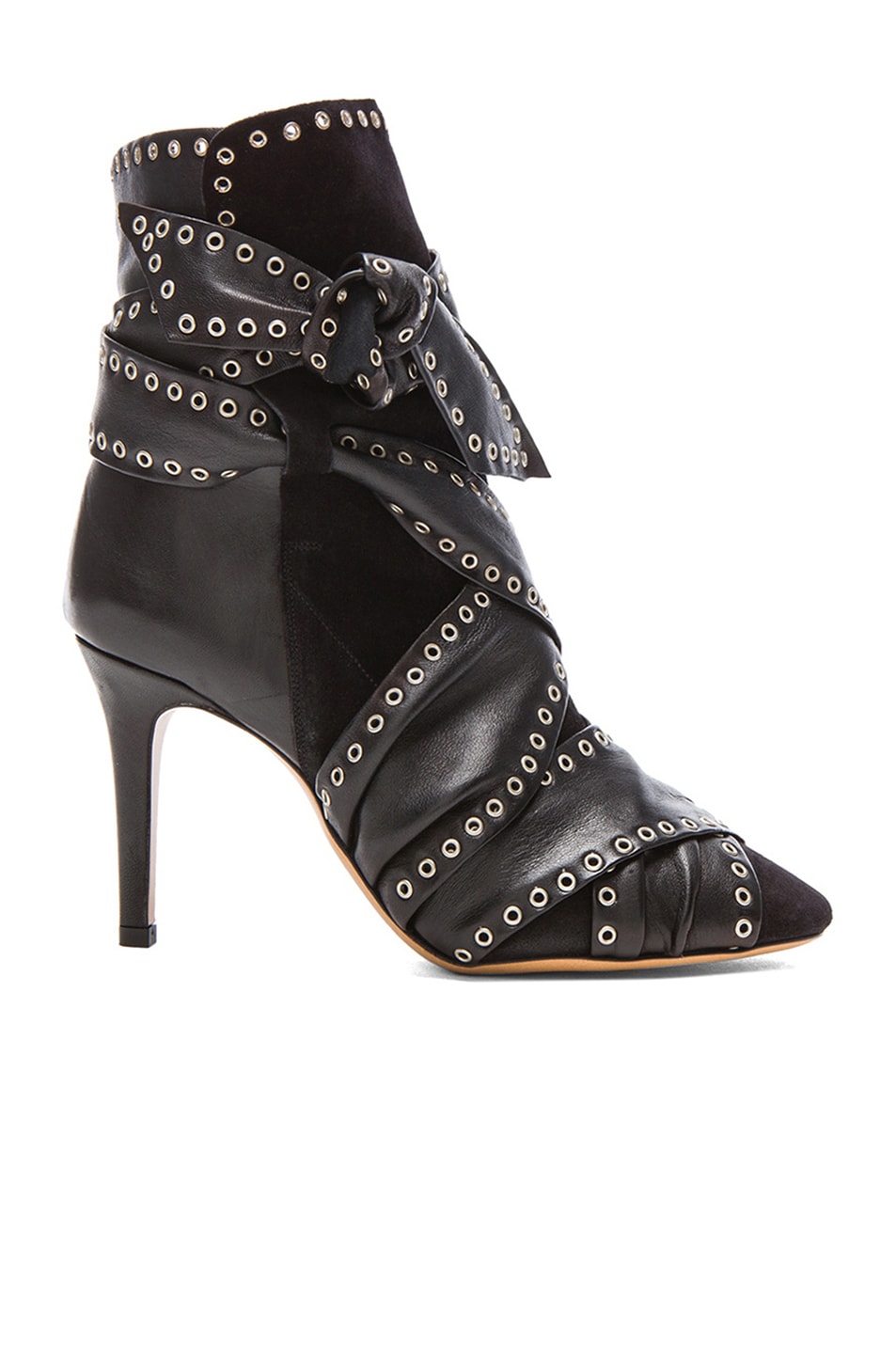 Isabel Marant Alease Studded Booties in Black | FWRD