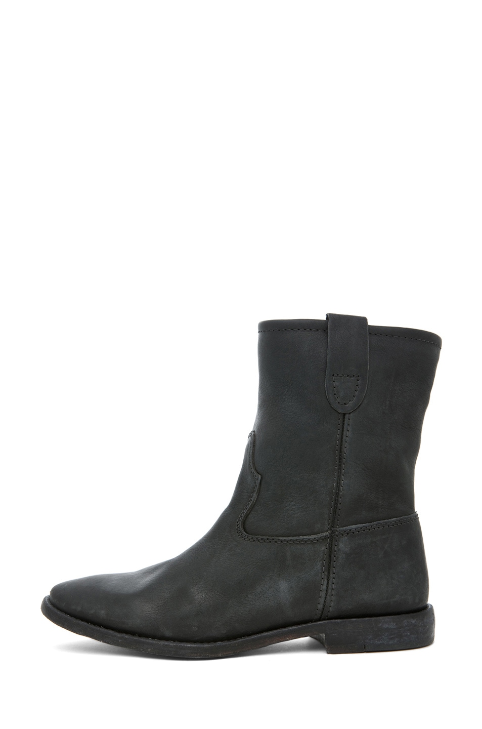 Isabel Marant Jenny Calfskin Leather Boot in Noir | FWRD