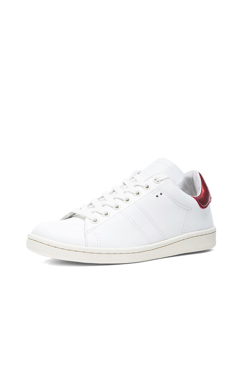 Isabel Marant Bart Leather Sneakers in White | FWRD