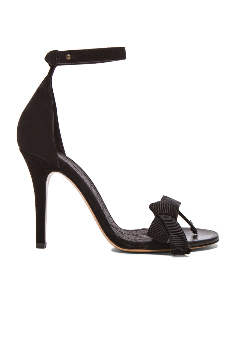 Image 1 of Isabel Marant Play Easy Suede Evening Sandals in Black