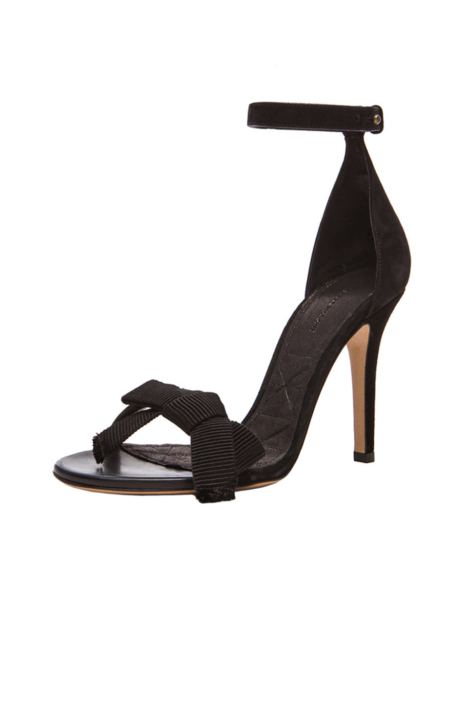Isabel Marant Play Easy Suede Evening Sandals in Black | FWRD
