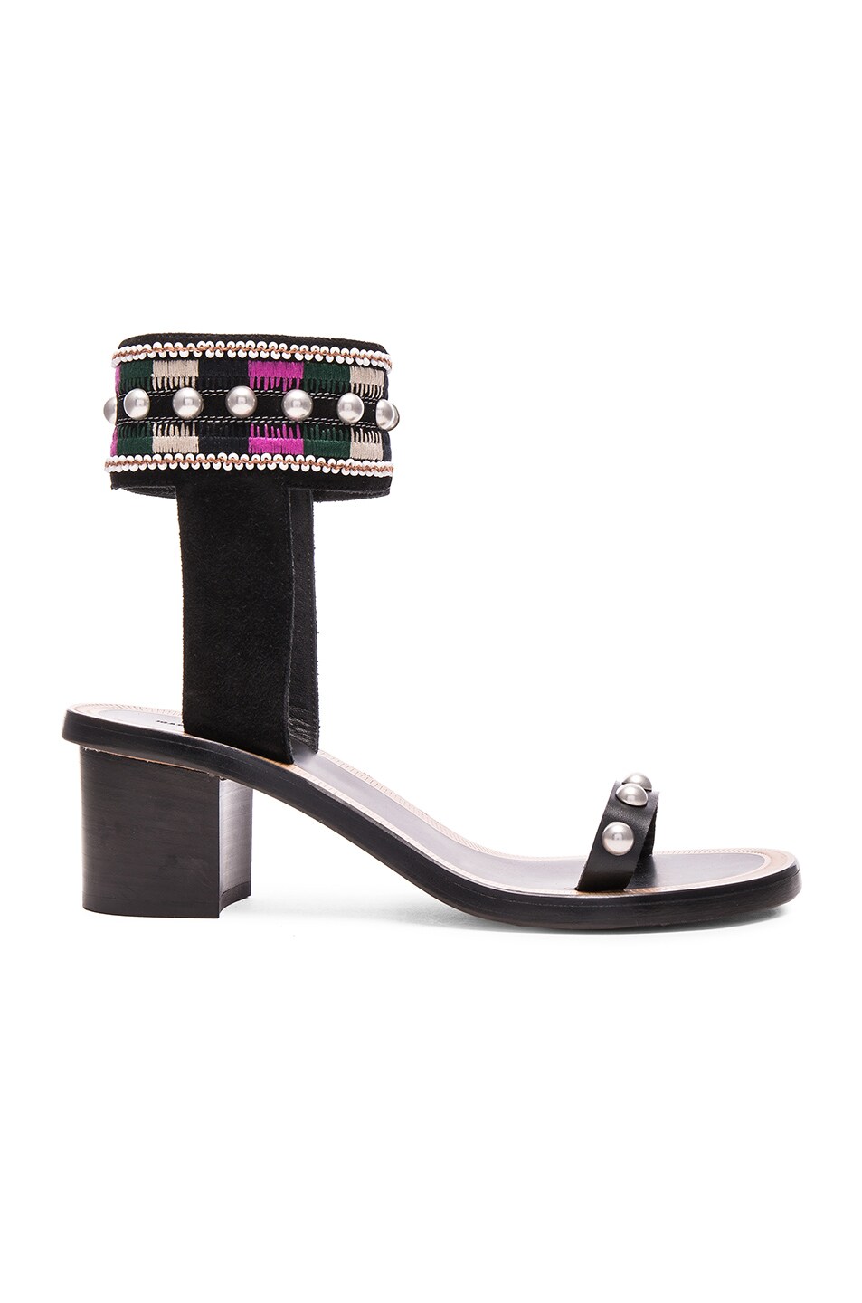Image 1 of Isabel Marant Joss Embroidery Sandals in Black