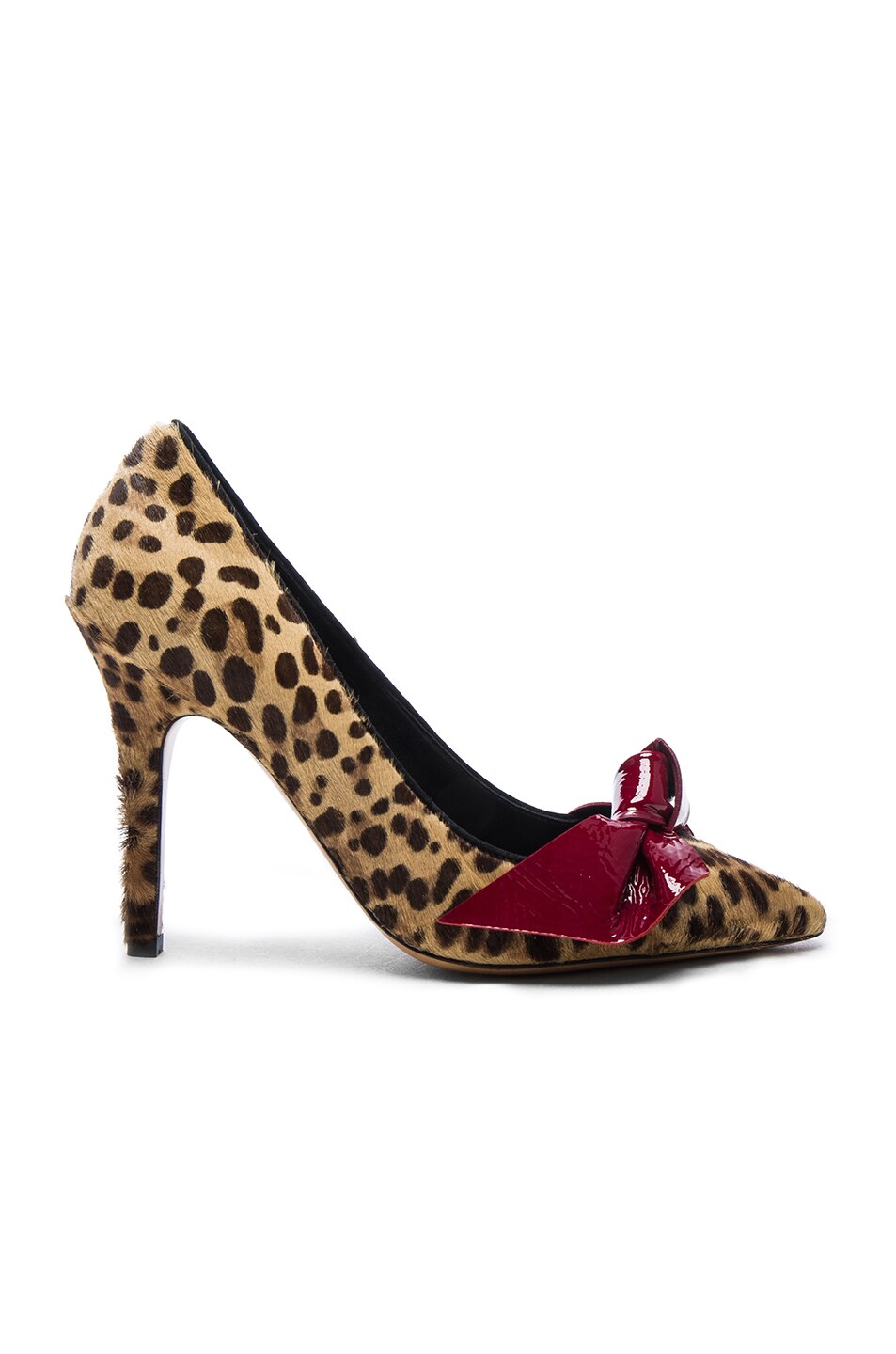 Image 1 of Isabel Marant Calf Hair Poppy Bow Pumps in Fauve