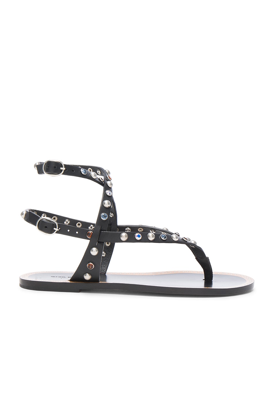 Image 1 of Isabel Marant Leather Audrio Sandals in Black