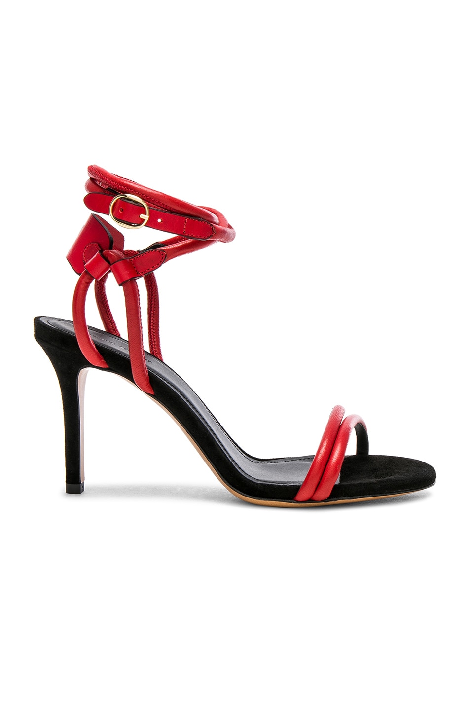 Image 1 of Isabel Marant Aoda Ankle Strap Sandals in Red