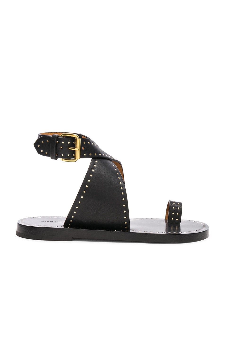 Image 1 of Isabel Marant Leather Jools Sandals in Black