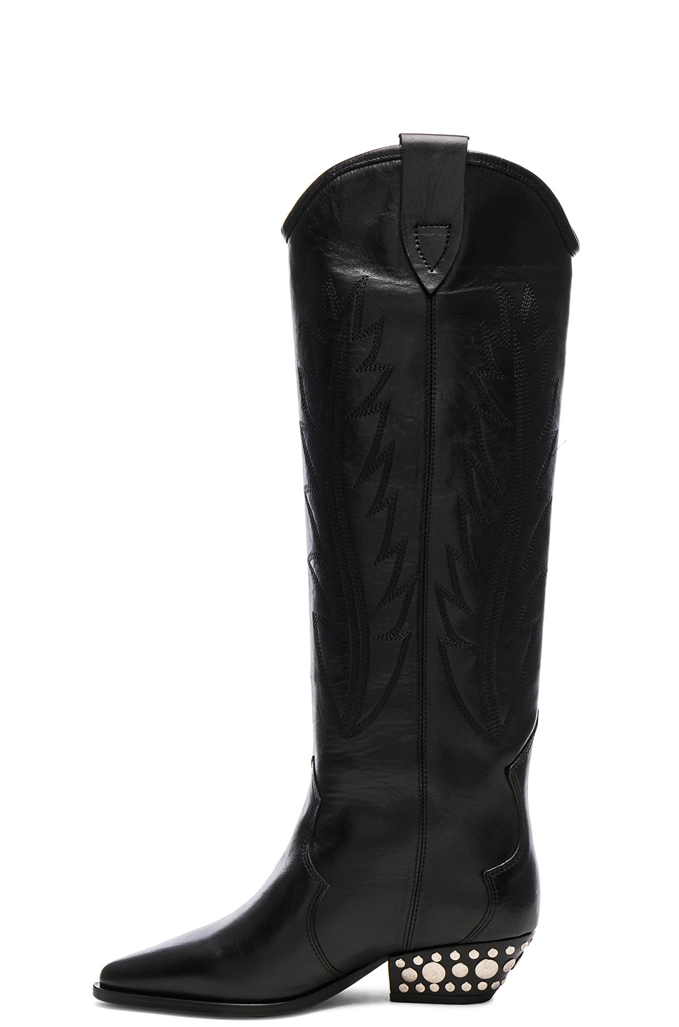 Isabel Marant Leather Dinzi Boots In Black Fwrd