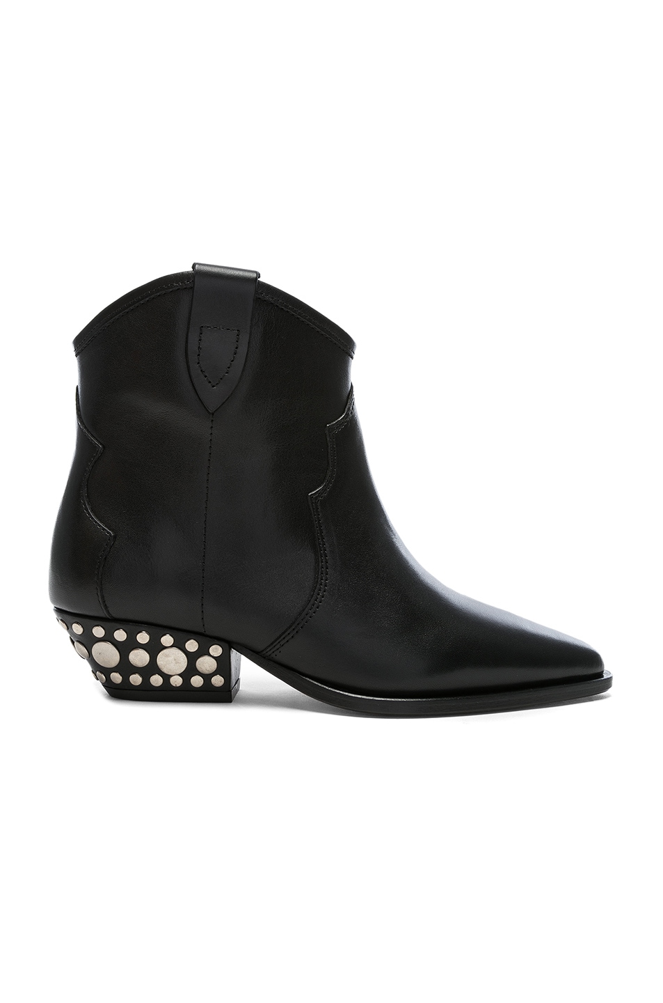 Isabel Marant Leather Dawyna Boots in Black | FWRD