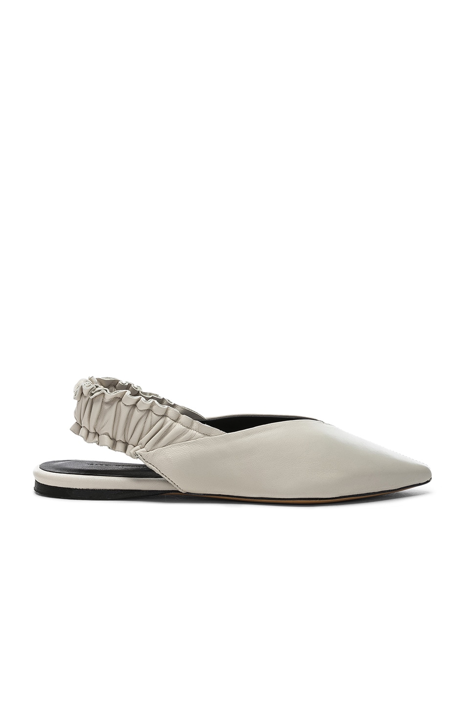 Image 1 of Isabel Marant Leather Linta Flats in White