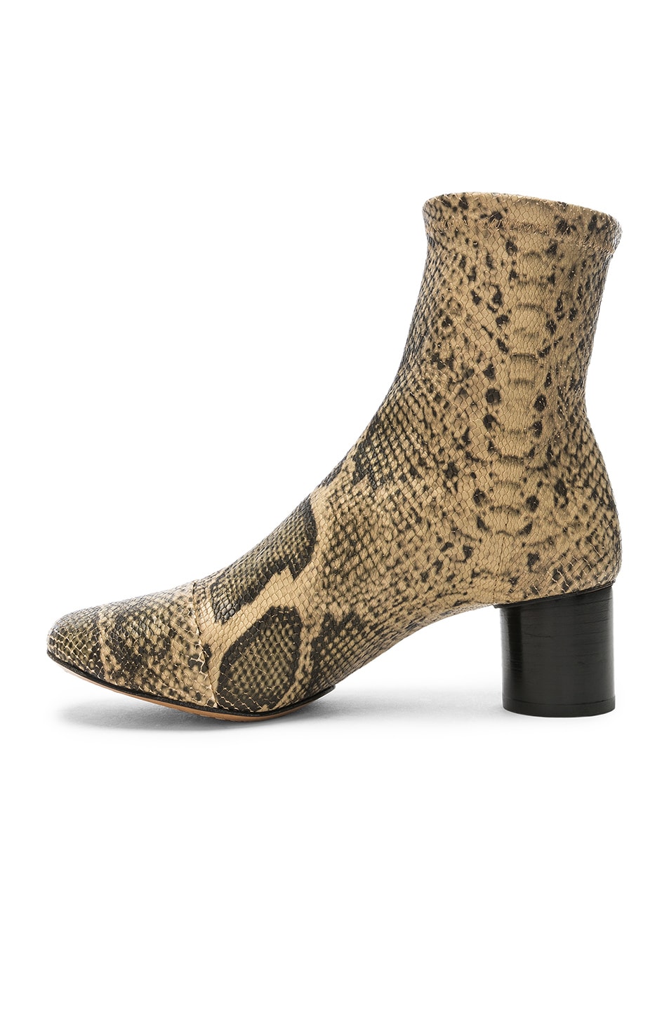 Isabel Marant Python Embossed Datsy Boots in Natural | FWRD