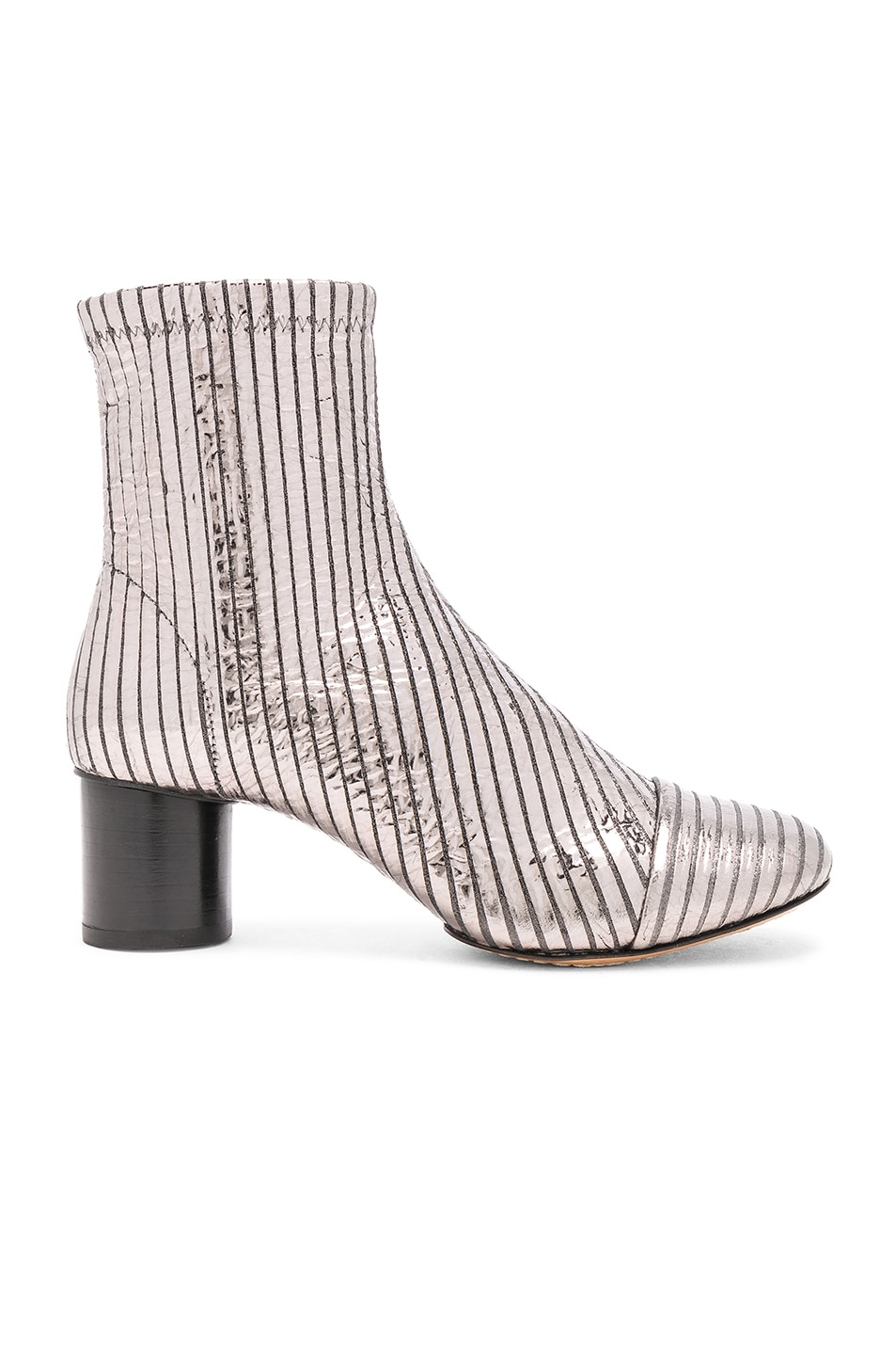 Image 1 of Isabel Marant Leather Datsy Boots in Silver