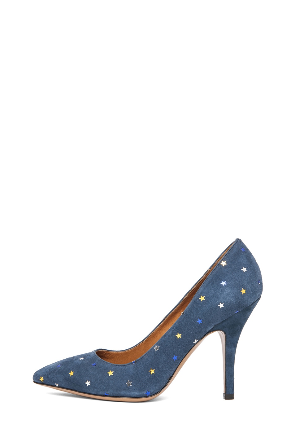 Image 1 of Isabel Marant Anaid Suede Star Pumps in Navy